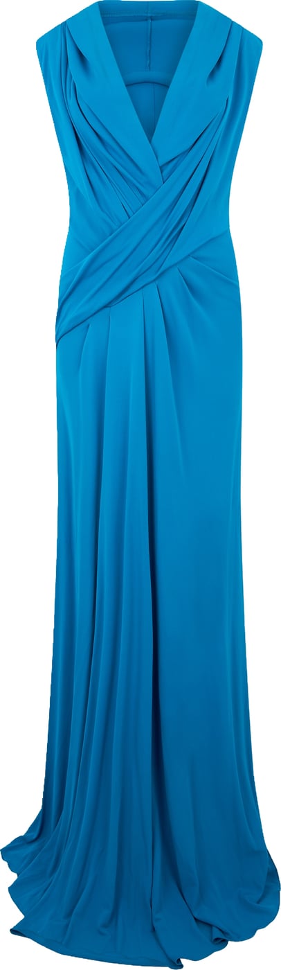 Elegant Long Blue Dress for Special Occasions