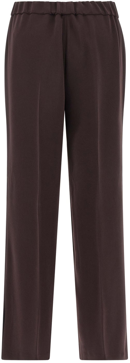 Alberto Biani Brown Triacetate Casual Pants
