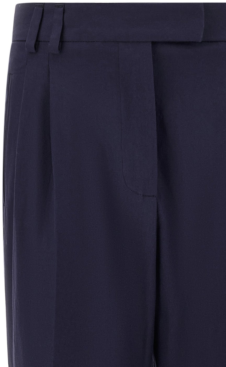 Alberto Biani Blue Cotton Pants