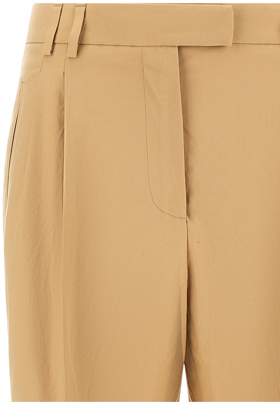 Alberto Biani Beige Cotton Casual Pants