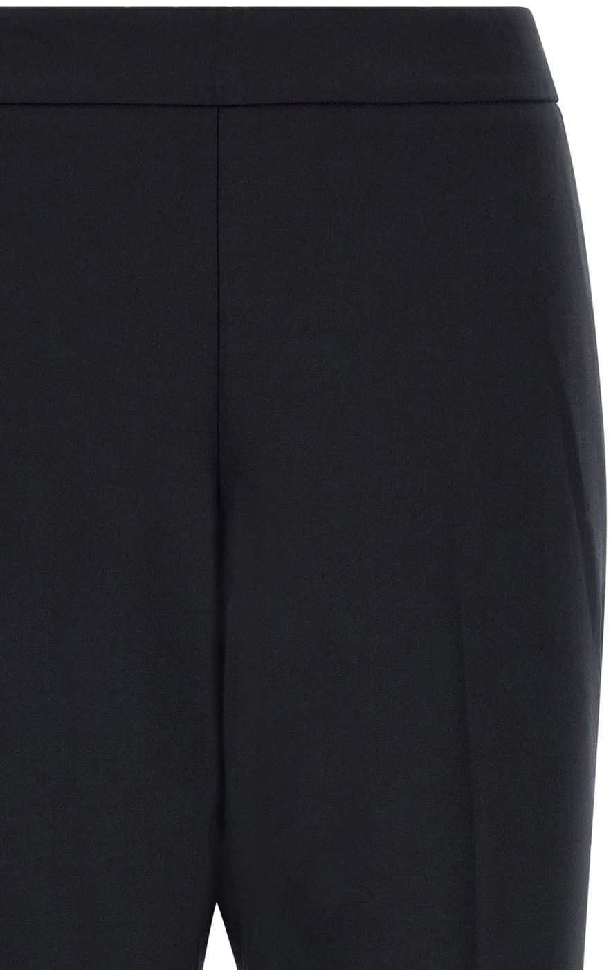 Alberto Biani Black Polyester Cropped Pants