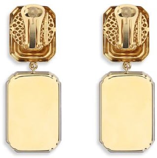 Alessandra Rich Gold Glass Earrings