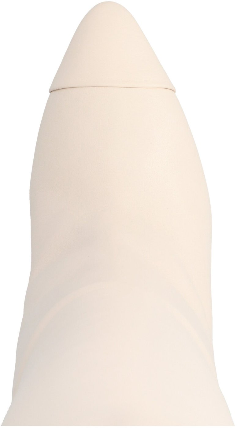 ALEVÌ White Leather Over The Knee