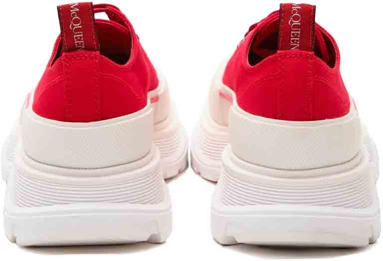 Alexander McQueen Tread Slick Low Lace Up 'Rood/Wit'