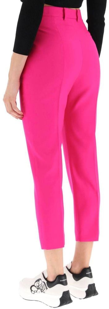 Alexander McQueen Multicolor Wool Casual Pants