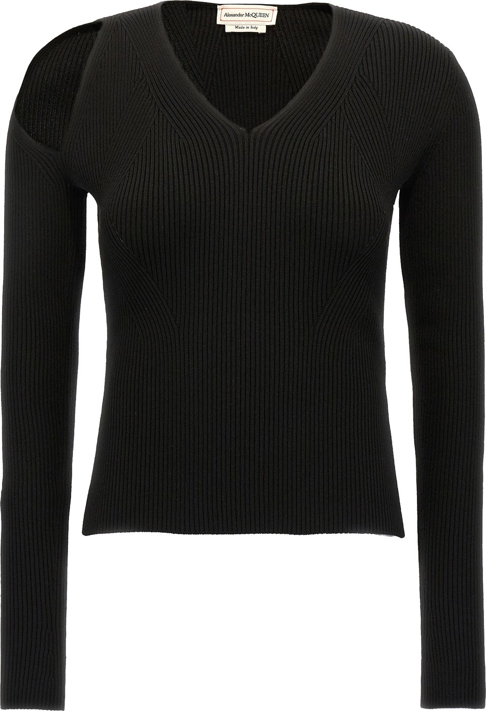 Alexander McQueen Black Wool Cardigan