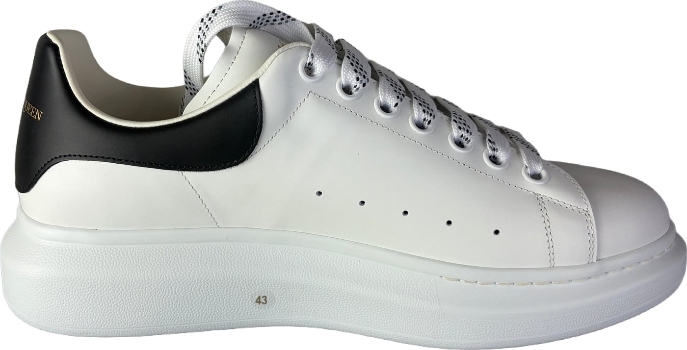 Alexander McQueen Oversized Sneaker 'White Black' 2025 (W)