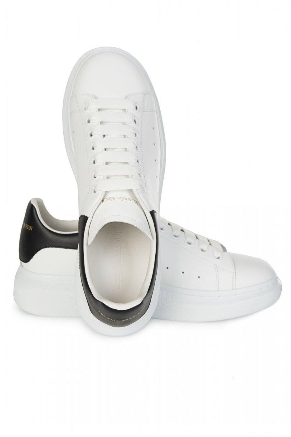 Alexander McQueen Men's Oversized Sneakers White Black