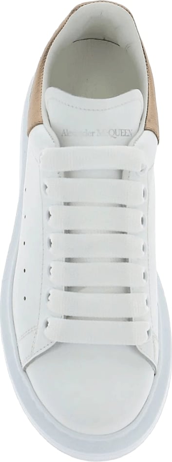 Alexander McQueen Women's Oversized Sneakers White Gold