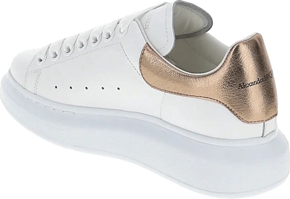 Alexander McQueen Women's Oversized Sneakers White Gold
