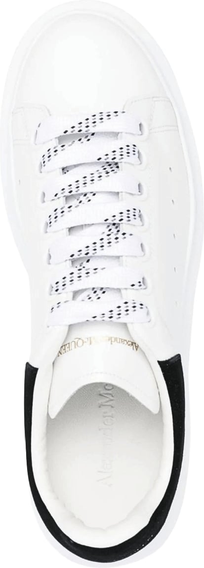 Alexander McQueen Women's Oversized Suede Sneakers White Black