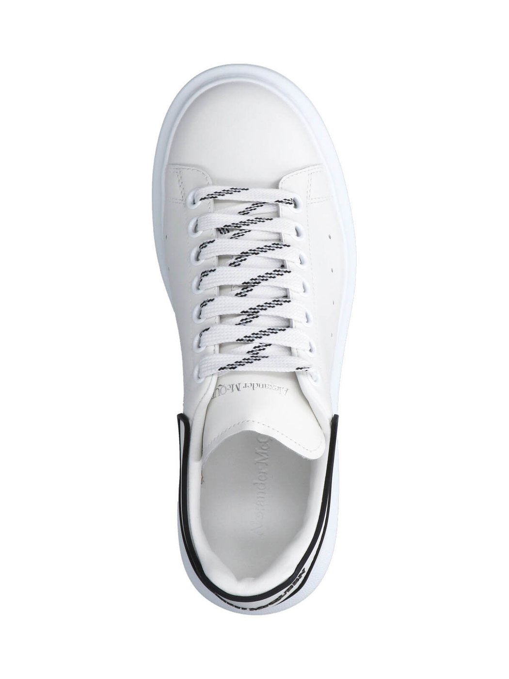 Chunky Sole Sneakers with Smooth White Upper
