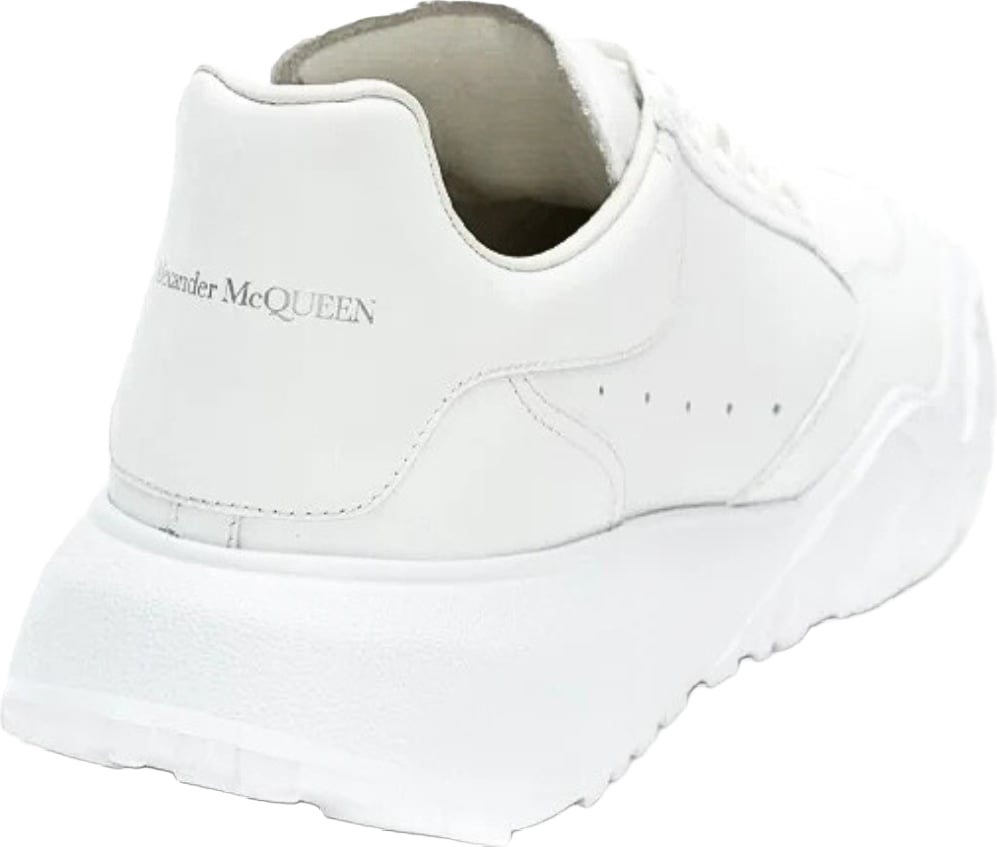 Alexander McQueen Women's Court Trainer Leather Sneakers White