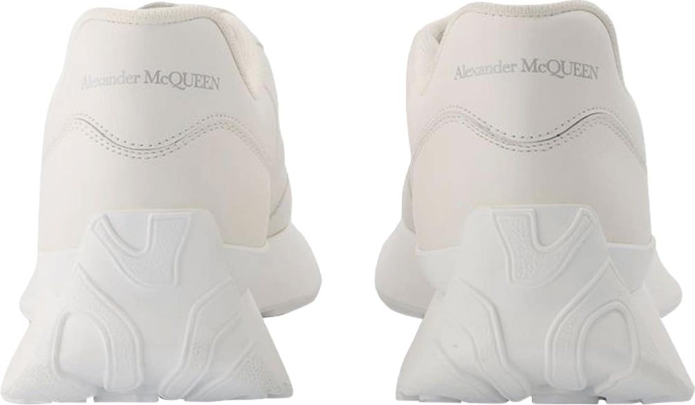 Alexander Mcqueen Sprint Runner Leather Men Sneakers in White