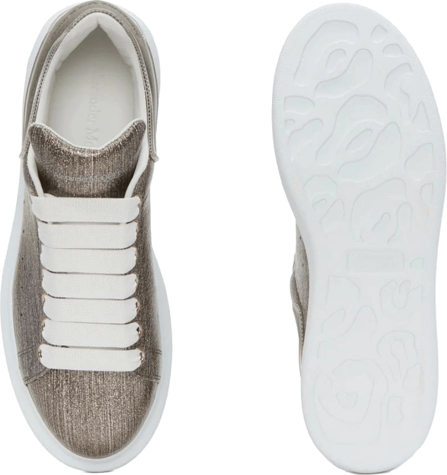 Alexander McQueen Women's Gold-Tone Metallic Effect Sneakers