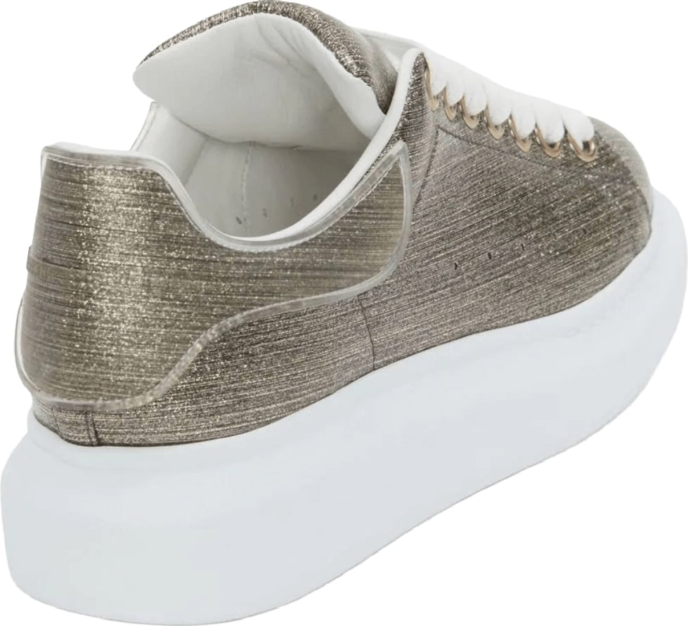 Alexander McQueen Women's Gold-Tone Metallic Effect Sneakers