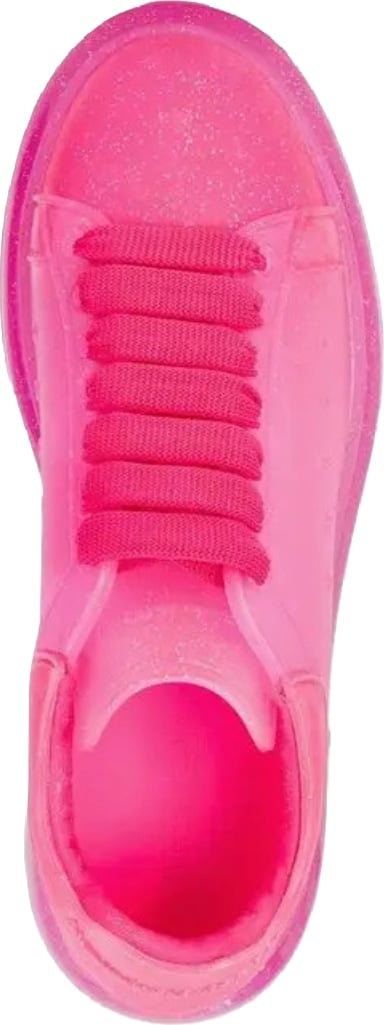 Alexander McQueen Women's Oversized Sneakers Pink Glitter