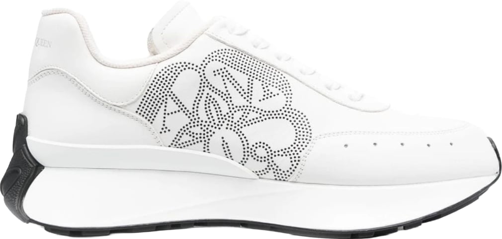 Alexander McQueen Women's Sprint Runner Sneakers White Black