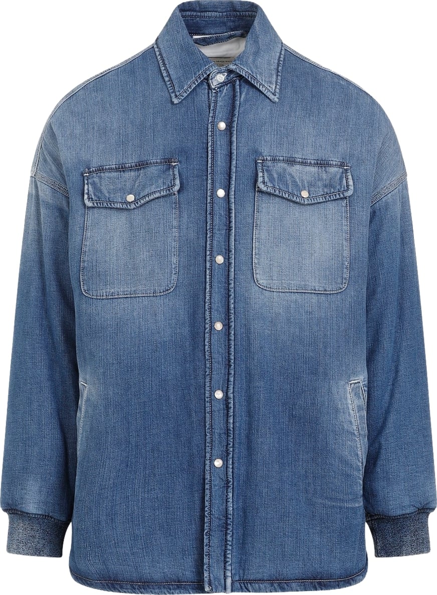 Alexander Mcqueen Quilted Denim Shirt