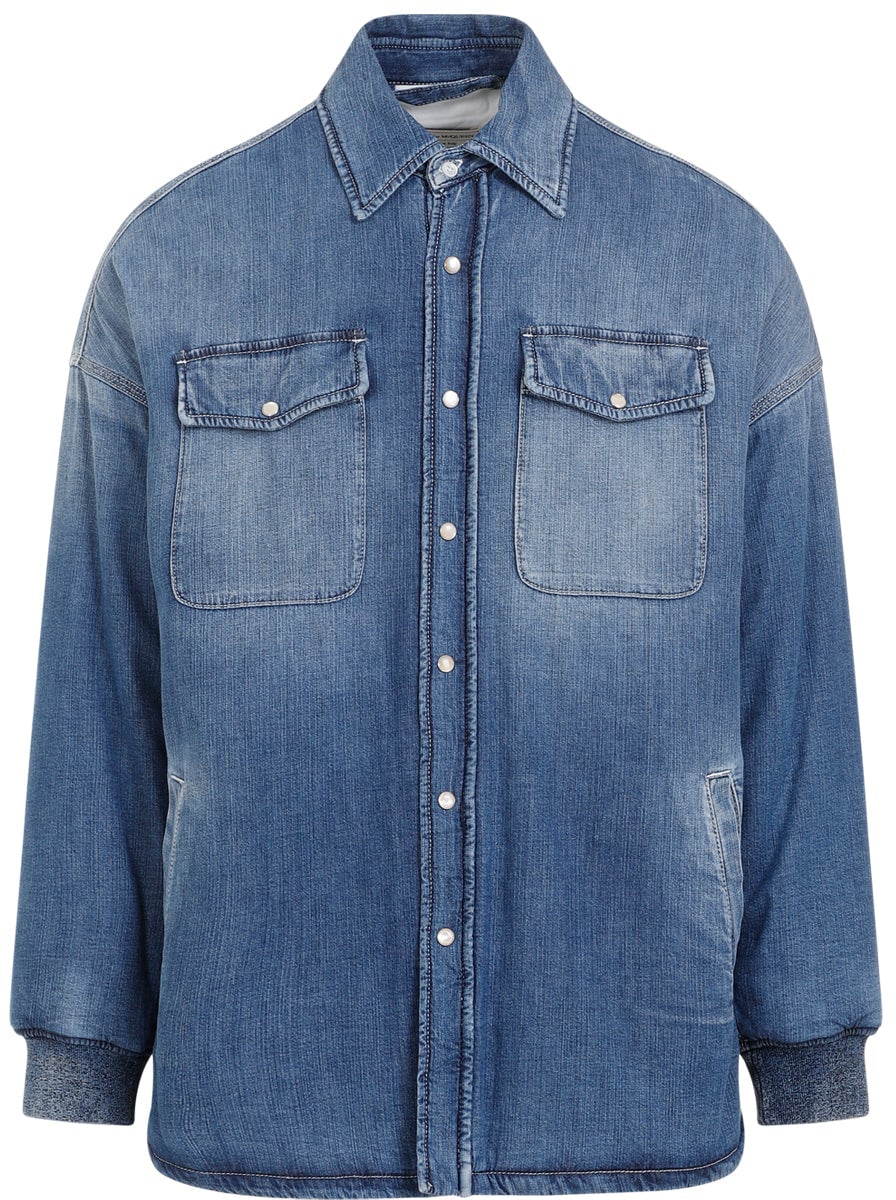Alexander Mcqueen Quilted Denim Shirt