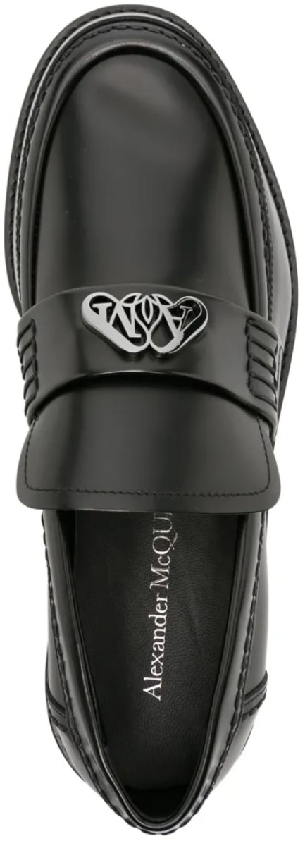 Seal Logo Plaque Loafers
