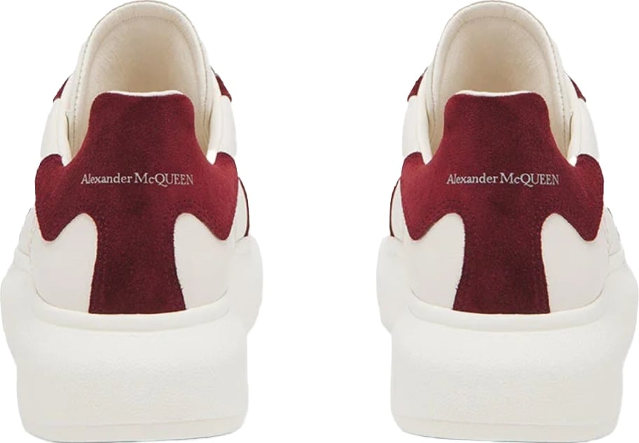 Alexander McQueen Men's Oversized Retro Sneakers White Grey Red