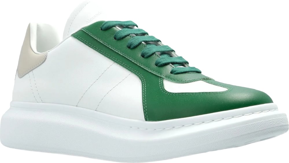 Alexander McQueen Men's Oversized Sneakers White Green