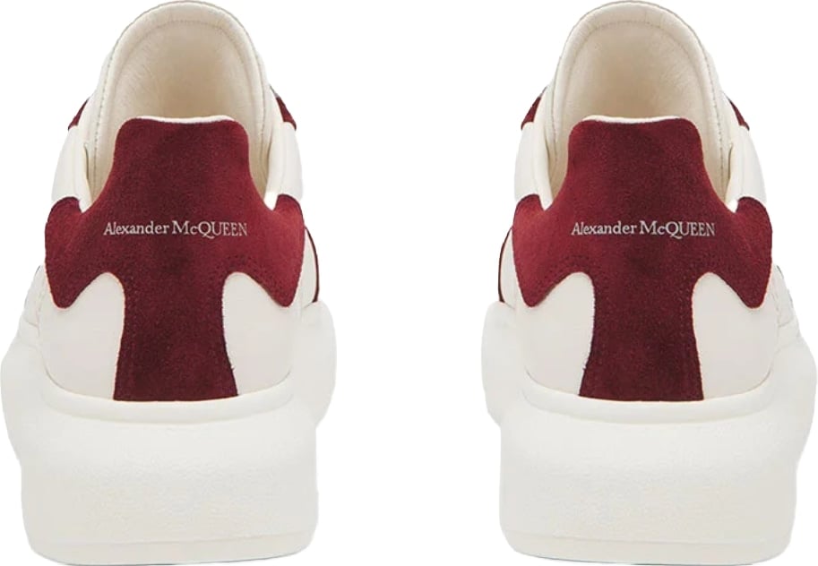 Alexander McQueen Women's Oversized Retro Sneakers White Grey Red
