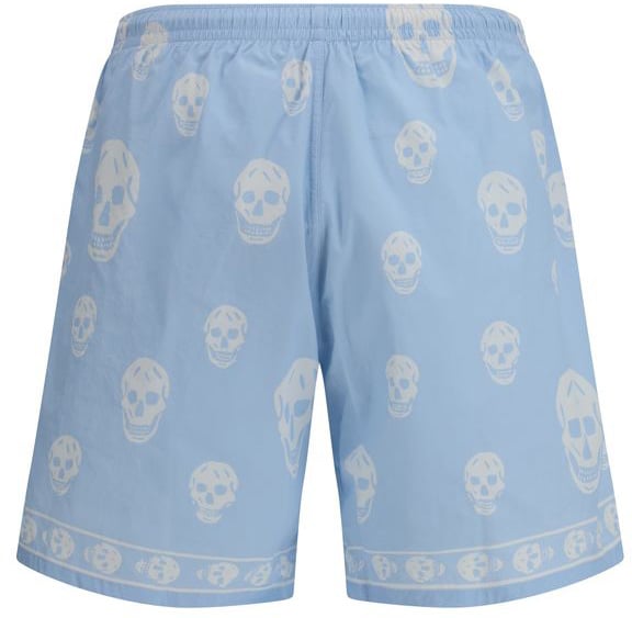 Alexander McQueen Blue Polyamide Shorts