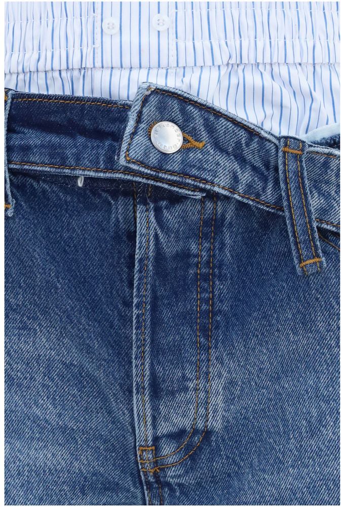 Alexander Wang Blue Cotton Bermuda Shorts