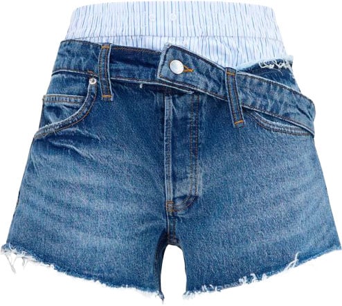 Alexander Wang Blue Cotton Bermuda Shorts
