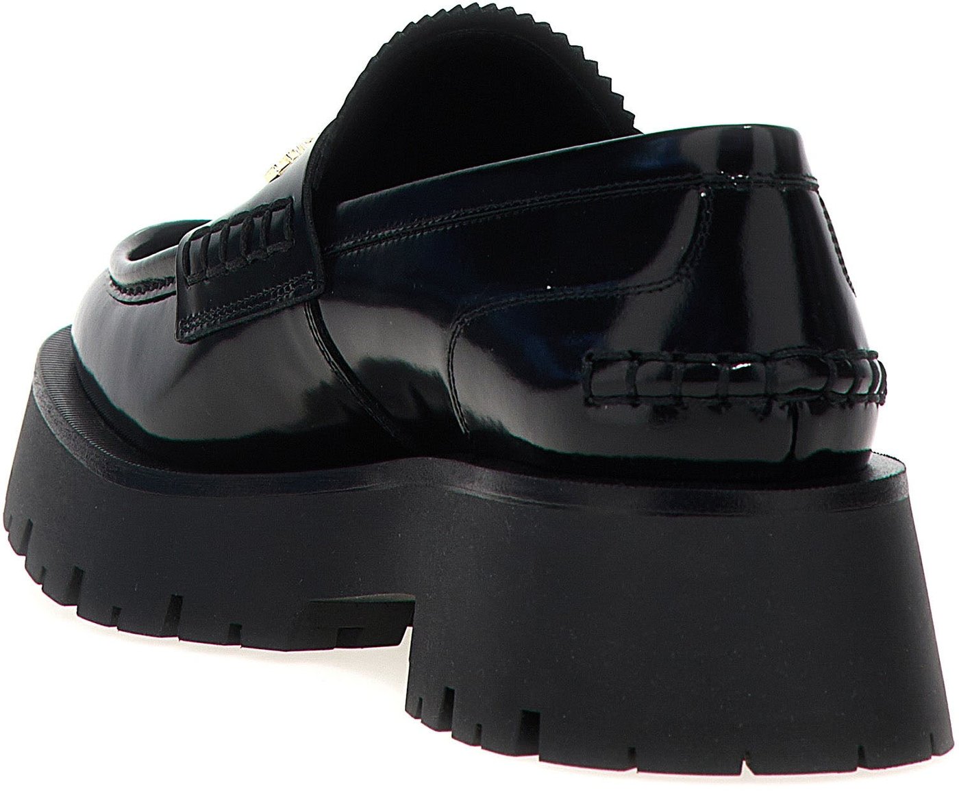 Alexander Wang Black Cowhide Slip-On Loafers