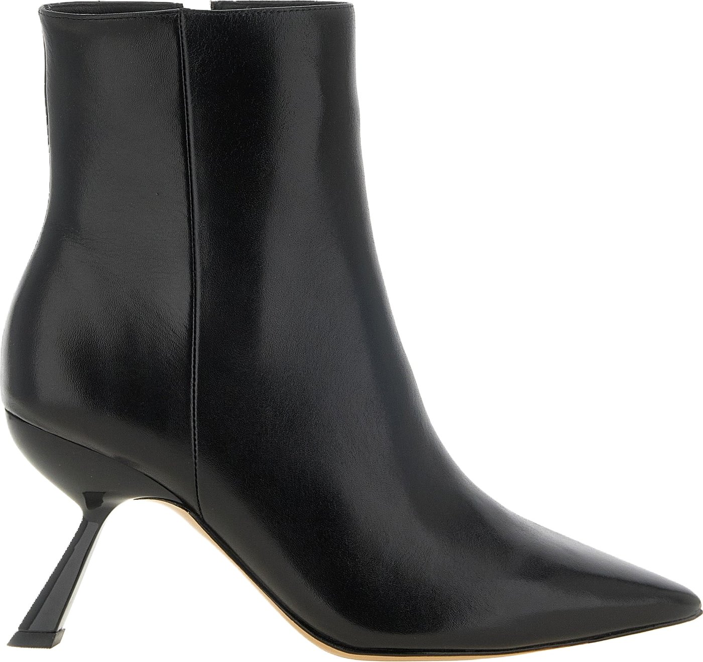 Alexandre Birman Black Calfskin Ankle Boots