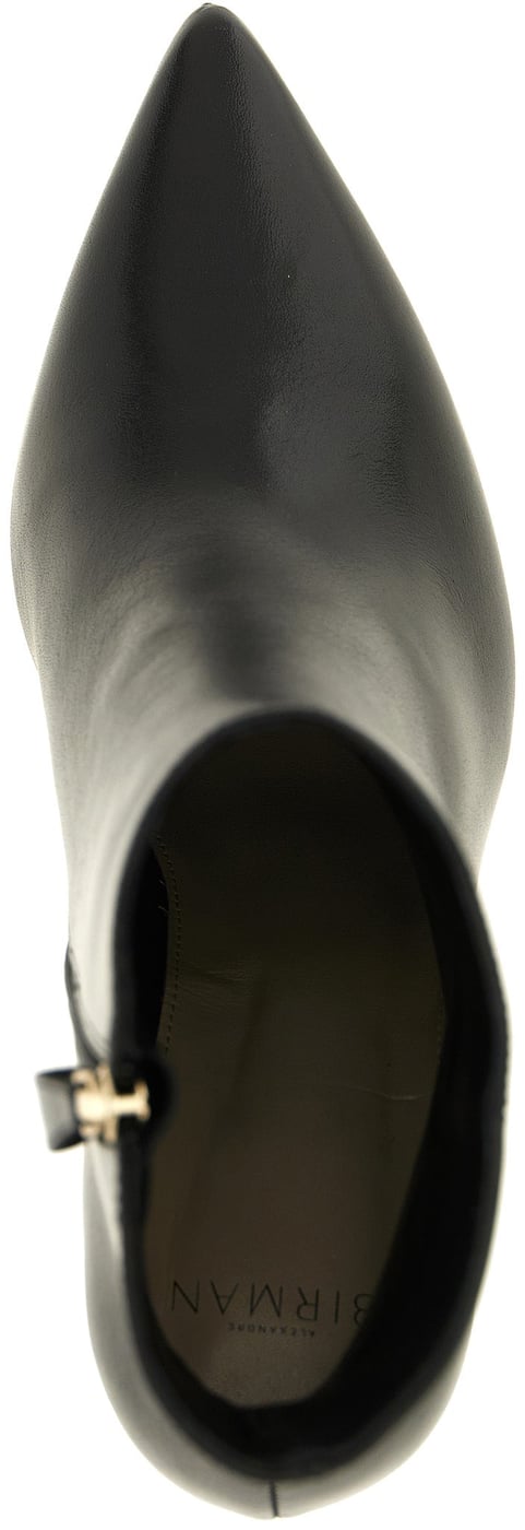 Alexandre Birman Black Calfskin Ankle Boots