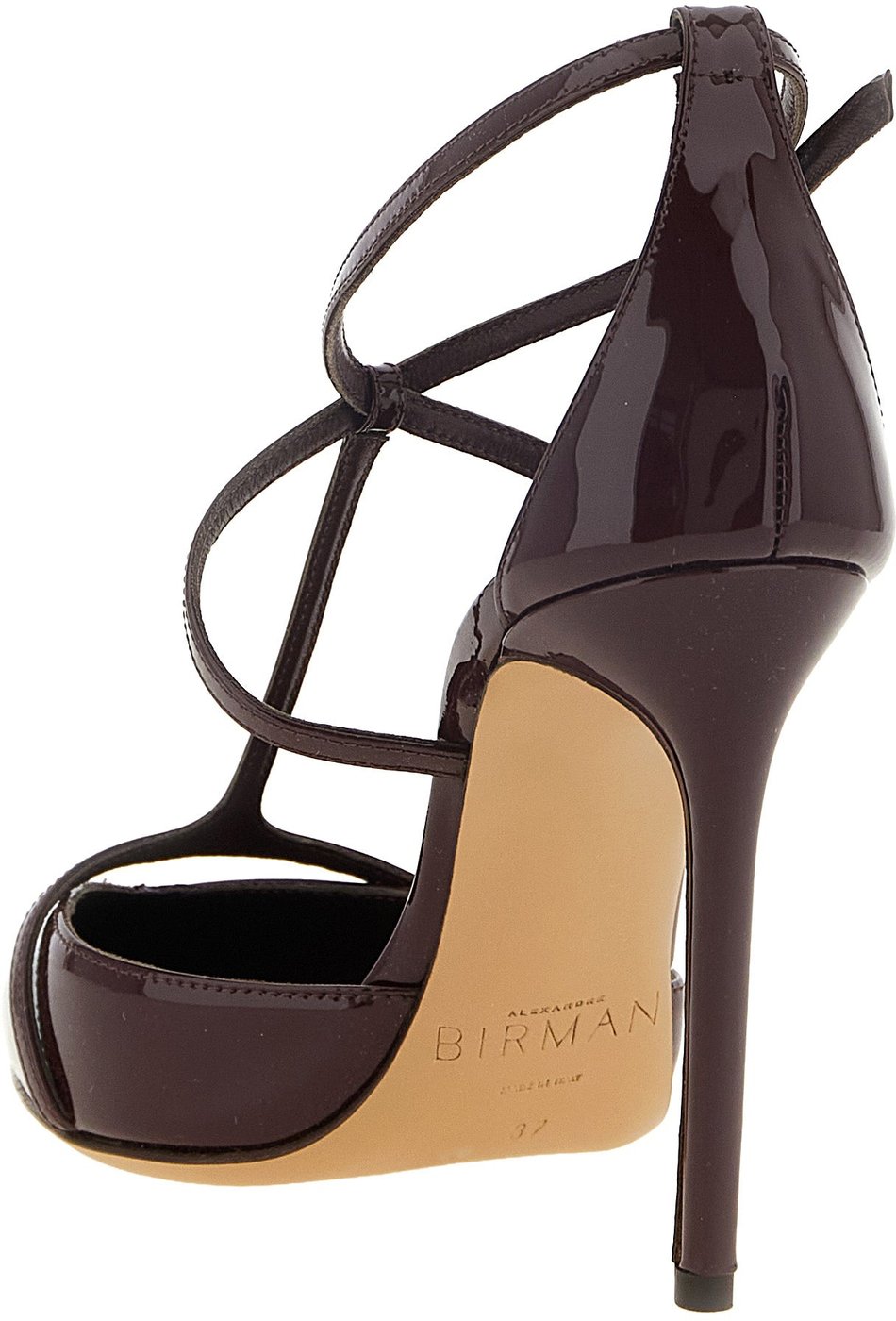 Alexandre Birman Bordeaux Calfskin High Heel Pumps