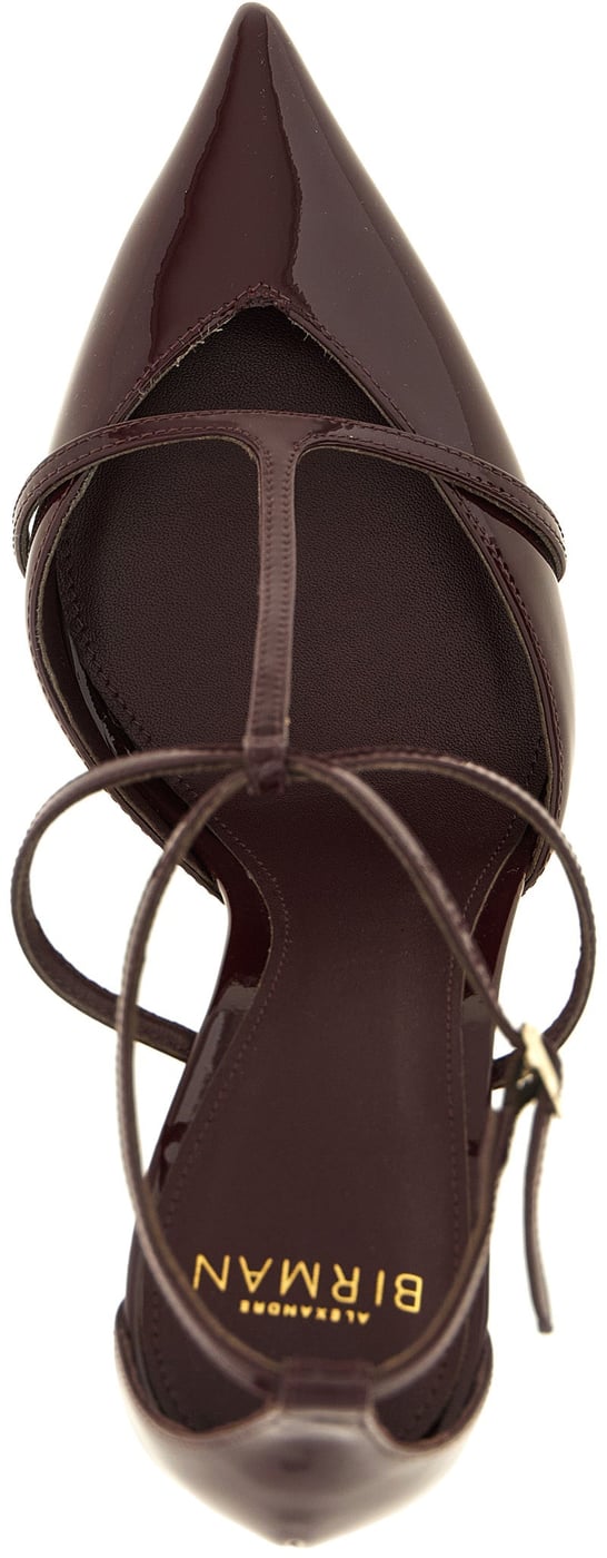 Alexandre Birman Bordeaux Calfskin High Heel Pumps
