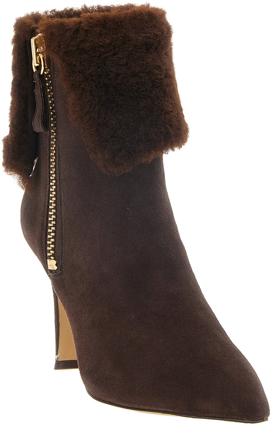 Alexandre Birman Brown Calfskin Ankle Boots