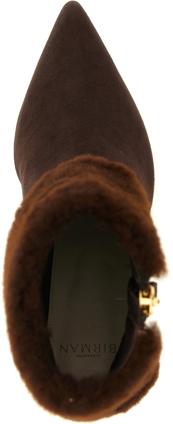 Alexandre Birman Brown Calfskin Ankle Boots