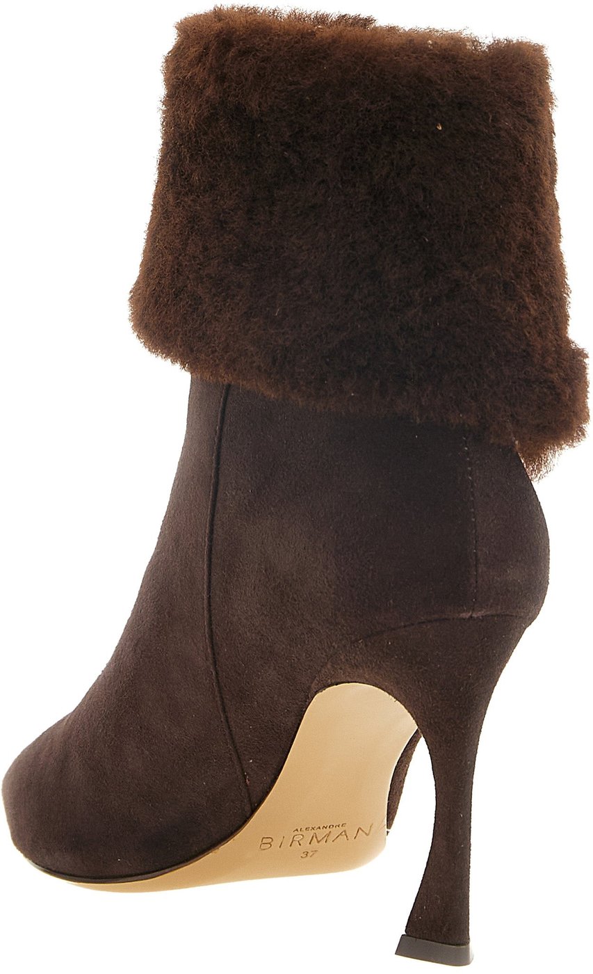 Alexandre Birman Brown Calfskin Ankle Boots