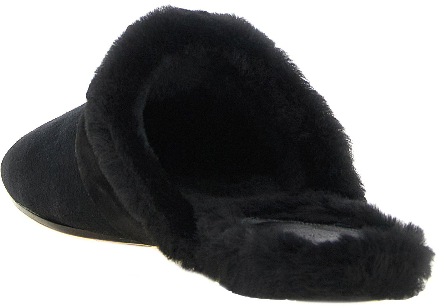 Alexandre Birman Black Calfskin Mules