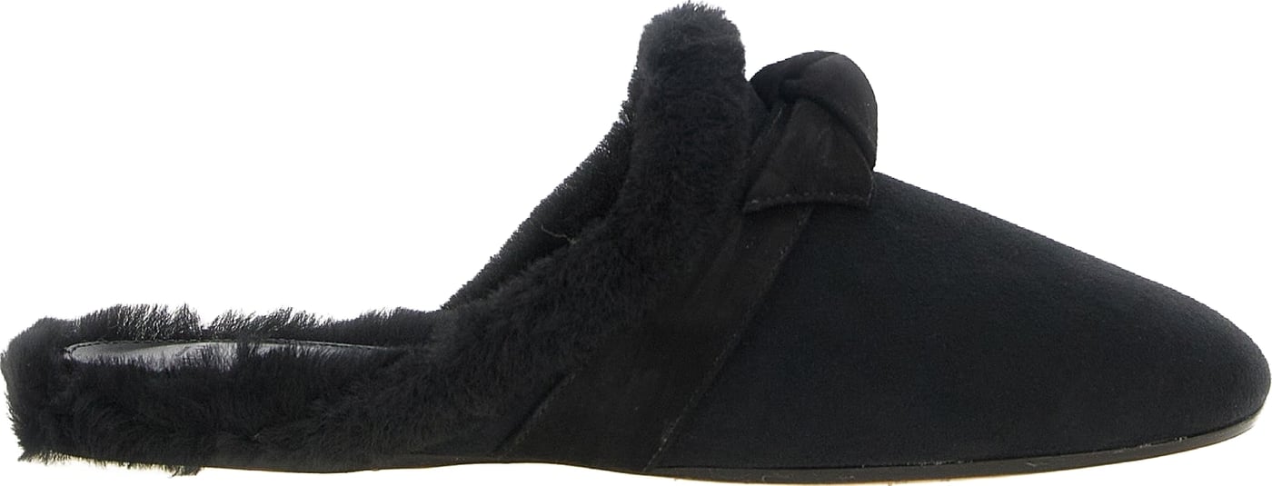 Alexandre Birman Black Calfskin Mules