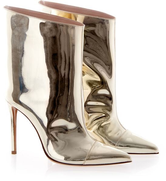 Alexandre Vauthier Multicolor Patent Leather Ankle Boots