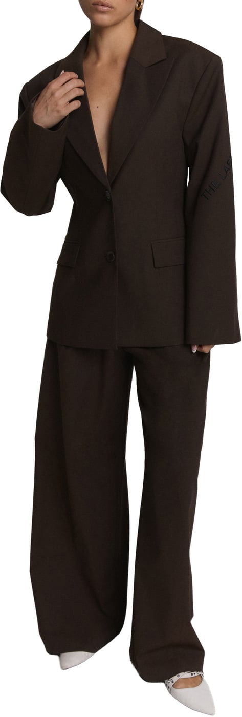 Alix The Label Ladies Woven Wide Leg Pants Pantalons Donkerbruin 2608136875