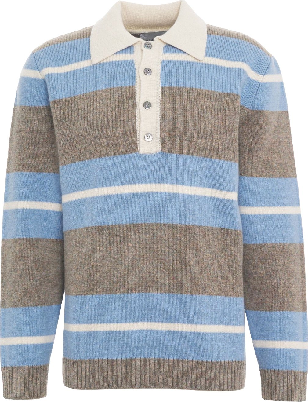 Knit polo in wool