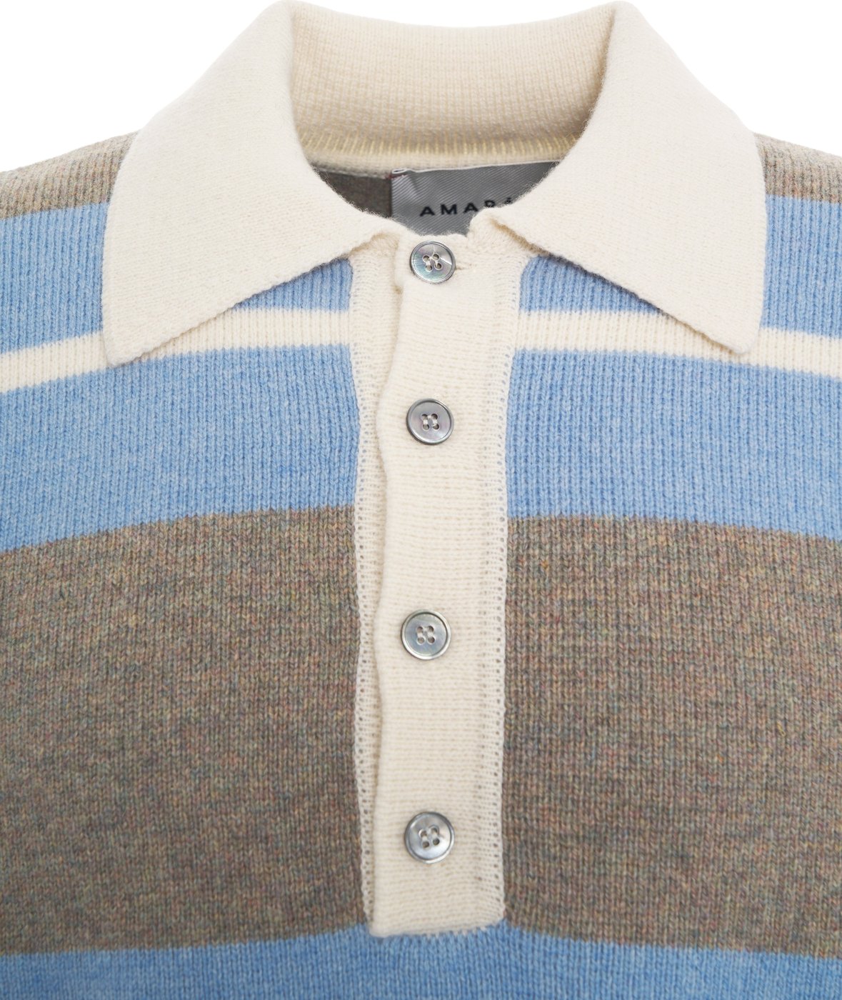 Knit polo in wool