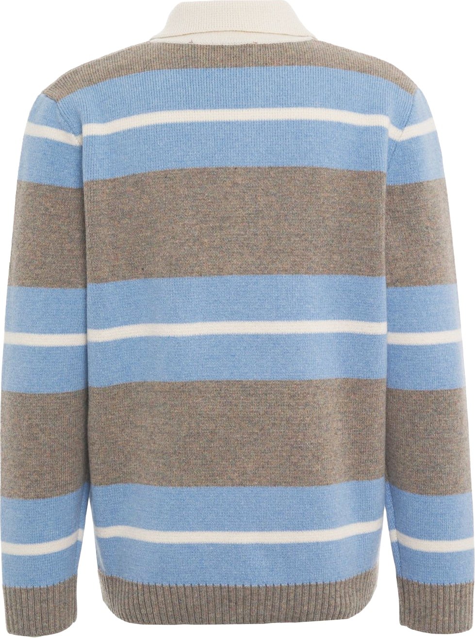 Knit polo in wool
