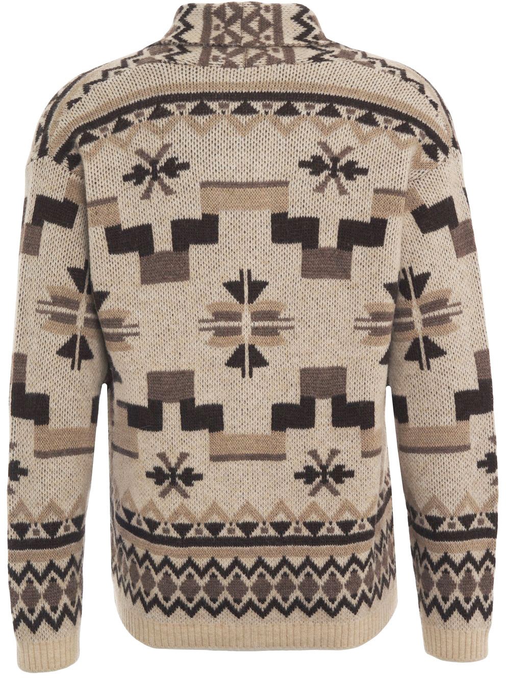 Cardigan with norwegian pattern