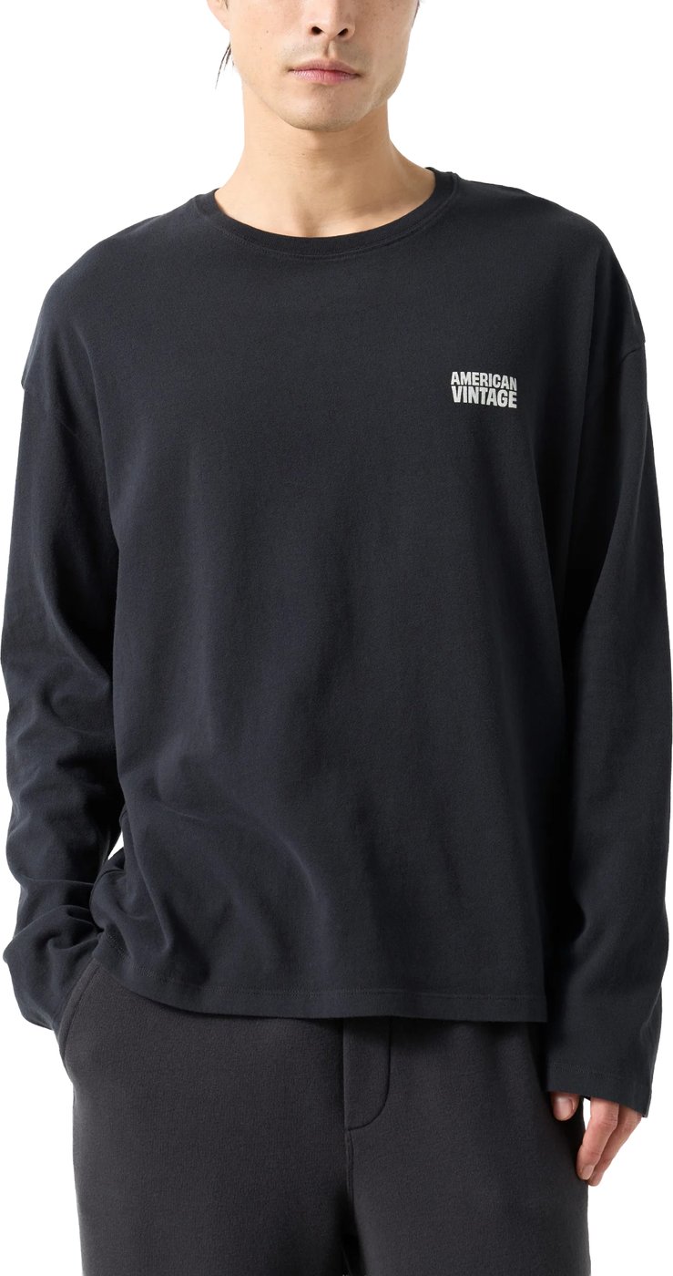 t-shirt lange mouwen zwart