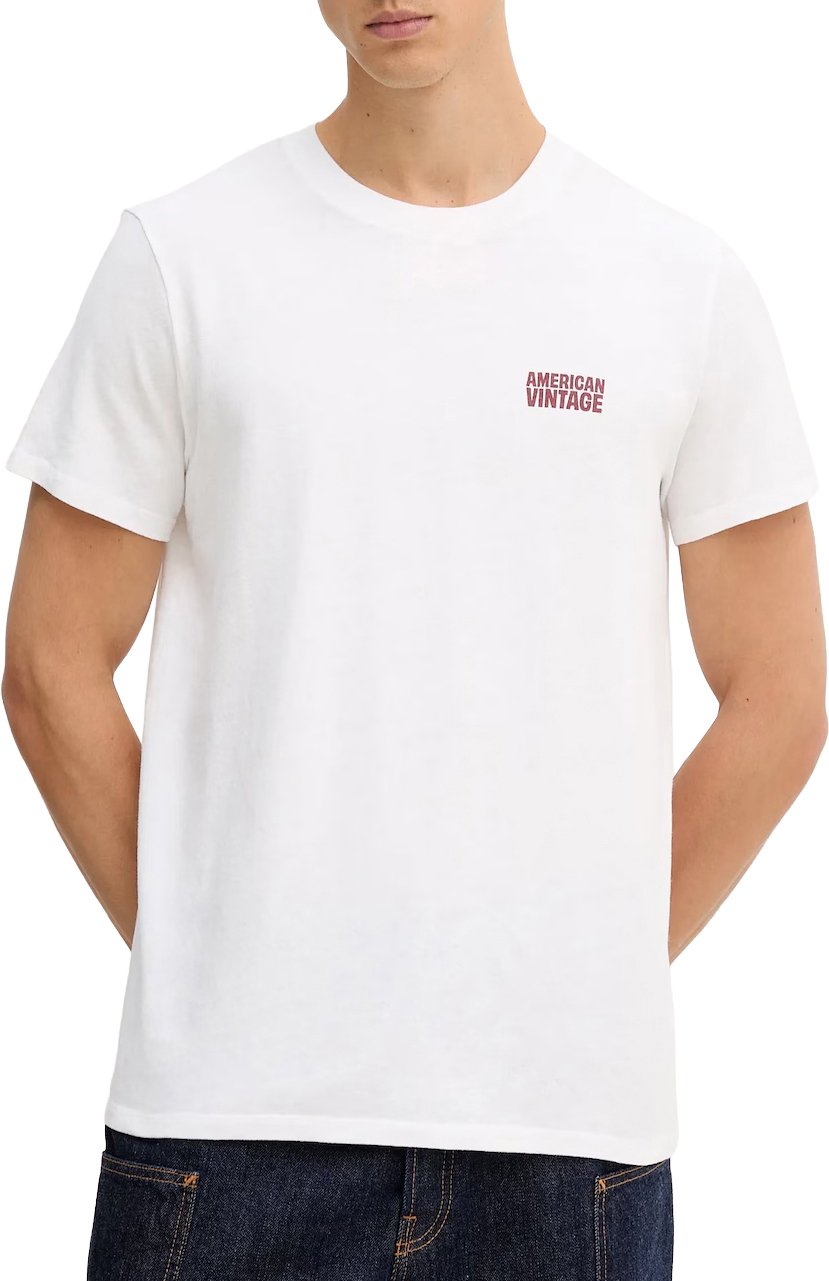 t-shirt wit logo bordeaux