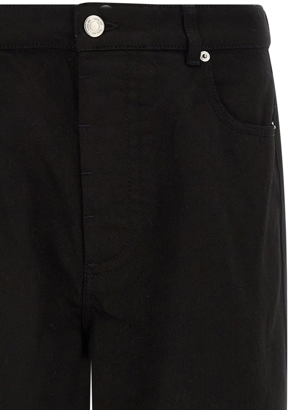 Ami Paris Black Cotton Relaxed Fit Jeans